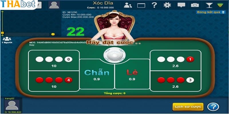 Kinh nghiệm  cách chơi chẵn lẻ xóc đĩa tại THABET